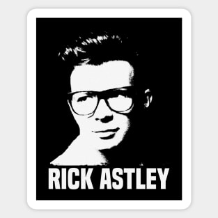 Rick Astley Silhouette - Fanmade Sticker